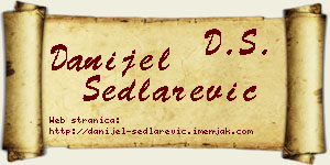 Danijel Sedlarević vizit kartica
